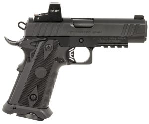 Girsan 395010 Witness2311  10mm Auto 15+1 4.25" Black Steel Barrel, Black Serrated Black Polymer Frame w/Beavertail & Picatinny Rail, Black Checkered Polymer Grip, Ambidextrous