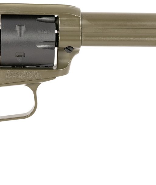 Heritage Mfg RR22T6 Rough Rider  22 LR 6 Shot 5.50" OD Green Cerakote Barrel, OD Green Cerakote w/Black Accents Frame, Black Cerakote Cylinder, Black Star Polymer Grips