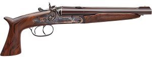 Davide Pedersoli 020S642410 Howdah Vintage 45 Colt (LC)/.410 gauge 2rd 10.25" Octagon Barrel, Color Case Hardened Frame, Walnut Furniture, Double Trigger with Side-Lock Exposed Hammers