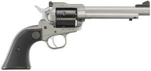 Ruger 2033 Super Wrangler  22 LR/22 WMR 6 Shot 5.50" Silver Cerakote Steel Barrel & Frame, Black Cylinder, Black Checkered Polymer Grip, Transfer Bar Safety, Exposed Hammer
