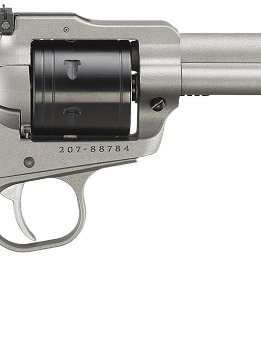 Ruger 2033 Super Wrangler  22 LR/22 WMR 6 Shot 5.50" Silver Cerakote Steel Barrel & Frame, Black Cylinder, Black Checkered Polymer Grip, Transfer Bar Safety, Exposed Hammer