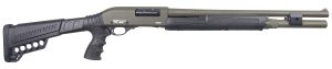 Gforce Arms GF2P12 GF2P  12 Gauge Pump 3" Chamber 7+1 20" Fixed Cylinder Bore, OD Green Barrel/Rec, Black Furniture, 5rd Shell Carrier Stock, Rubber Pistol Grip, Blade Sight, 3rd Shell Holder on Rec