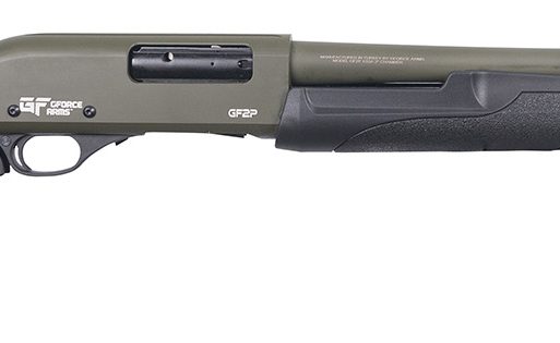 Gforce Arms GF2P12 GF2P  12 Gauge Pump 3" Chamber 7+1 20" Fixed Cylinder Bore, OD Green Barrel/Rec, Black Furniture, 5rd Shell Carrier Stock, Rubber Pistol Grip, Blade Sight, 3rd Shell Holder on Rec