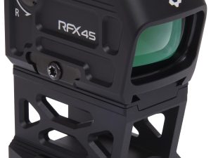 Viridian 9810052 RFX45 Pro Black Anodized 1 x 24 mm x 15.5 mm 5 MOA Green Dot ACRO/RMR/Glock MOS/Picatinny Mounts