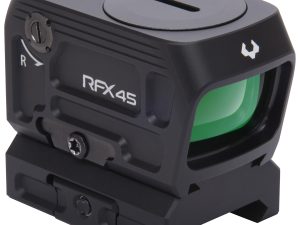 Viridian 9810059 RFX45  Black Anodized 1 x 24 mm x 15.5 mm 5 MOA Green Dot ACRO/Picatinny Low Mount