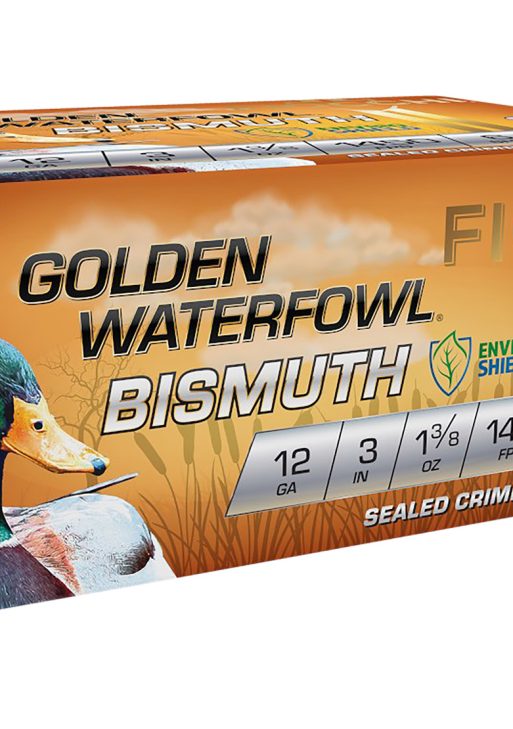 Fiocchi 123GB6 Golden Waterfowl Bismuth 12Gauge 3" 1 3/8oz 6Shot 10 Per Box/10 Case