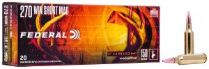 Federal F270WSMFS1 Fusion  270WSM 150gr Bonded Soft Point 20 Per Box/10 Case