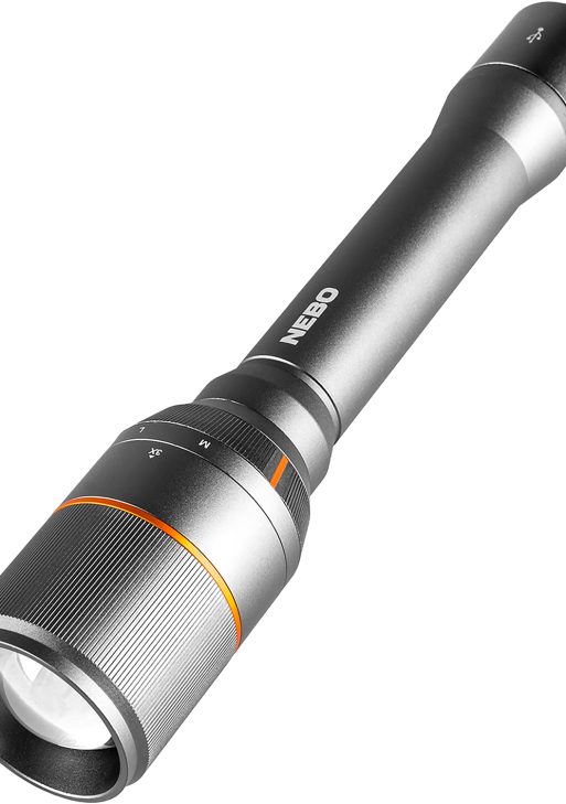 NEBO NEBFLT0018 Davinci 1000 Flashlight  Gray 100/400/1,000 Lumens White LED