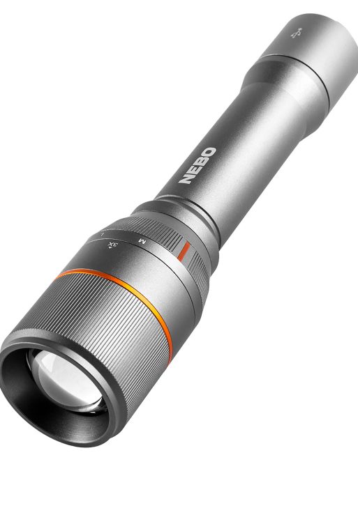 NEBO NEBFLT0021 Davinci 3500 Flashlight  Gray 70/700/3500 Lumens White LED