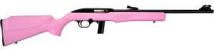Rossi RS22L1811P RS22  Full Size 22 LR 10+1 18" Matte Black Steel Barrel, Matte Black Grooved Aluminum Receiver, Pink Synthetic Fixed Stock