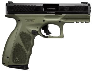 Taurus 1TS9SR041O TS9  Full Size 9mm Luger 17+1 4" Matte Black Steel Barrel, Matte Black Serrated Slide, OD Green Polymer Frame w/Picatinny Rail w/OD Green Polymer Grip W/Interchangeable Backstraps