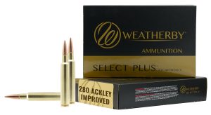 Weatherby M280A139HCB Select Plus  280Ackley Improved 139gr 20 Per Box/10 Case