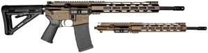 Diamondback DB1721K061 DB15 Combo 5.56x45mm NATO & 300 Blackout 16" 30+1, FDE Carbon Rec/12" M-LOK Handguard, Black Magpul Carbine Stock & Grip, Includes 2 Uppers