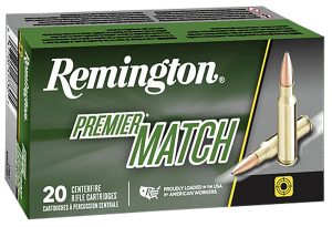 Remington Ammunition 27680 Premier Match 223Rem 69gr Sierra MatchKing BTHP 20 Per Box/10 Case