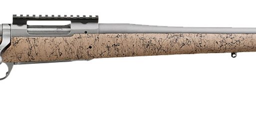 Ruger 57157 Hawkeye FTW Hunter Full Size 375 Ruger 3+1 22" Matte Stainless Steel Threaded Barrel, Picatinny Rail Stainless Steel Receiver, Speckled Tan/Black HS Precision Synthetic Stock