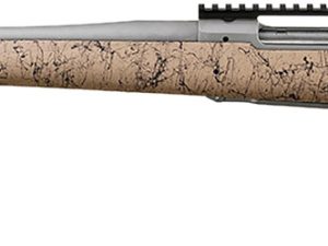 Ruger 57162 Hawkeye FTW Hunter Full Size 308 Win 4+1 22"  Matte Stainless Threaded Barrel, Picatinny Rail Stainless Steel Receiver, Speckled Tan/Black HS Precision Synthetic Stock, Left Hand