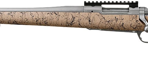 Ruger 57162 Hawkeye FTW Hunter Full Size 308 Win 4+1 22"  Matte Stainless Threaded Barrel, Picatinny Rail Stainless Steel Receiver, Speckled Tan/Black HS Precision Synthetic Stock, Left Hand