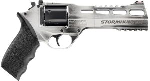 Chiappa Firearms 340334 Rhino 60DS Limited Edition 357 Mag 6 Shot 6" Stormhunter (White) Steel Vent Rib Barrel, Cylinder & Aluminum Frame, Black Walnut Grip, Hammer Safety