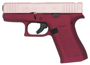 Glock PX4350204FRMOSHH G43X MOS Sub-Compact 9mm Luger 10+1 3.41" Black GMB Barre Pink Cerakote MOS Cut/Serrated Steel Slid Happy Hour Cerakote Polymer Frame w/Beavertail & Picatinny Rail Ambidextrous