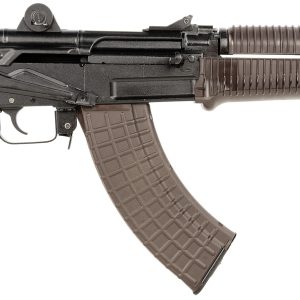 Arsenal SAM7K55P SAM7K  7.62x39mm 30+1 8.50" Black Steel Threaded Barrel, Polymer Handguards, Black Aluminum Forged & Milled Receiver, Mounted 1913 Picatinny Rail, Plum Polymer Grips