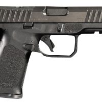 Rost Martin RM1CBLKOSP RM1C  9mm Luger 17+1 4" Black Match Grade Barrel, Black Tenifer Optic Ready/Serrated Steel Slide, Black Polymer Frame w/Picatinny Rail, Textured Grip, Ambidextrous
