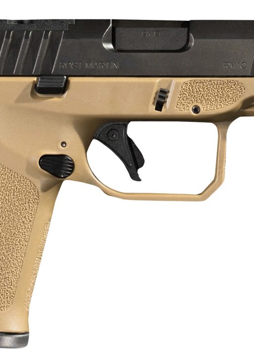 Rost Martin RM1CFDEOSP RM1C  9mm Luger 17+1 4" Black Match Grade Barrel, Black Tenifer Optic Ready/Serrated Steel Slide, Flat Dark Earth Polymer Frame w/Picatinny Rail, Textured Grip, Ambidextrous