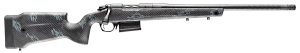 Bergara Rifles B14SM759CF B-14 Crest 6.5 PRC 3+1 20" Sniper Gray Cerakote #5 Contour Threaded Barrel, Sniper Gray Cerakote Steel Receiver, Black & Gray Sponge Fixed Carbon Fiber Stock