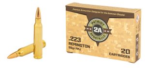 PATRIOT SPORTS LLC P223055F   223Rem 55gr Full Metal Jacket 20 Per Box/50 Case