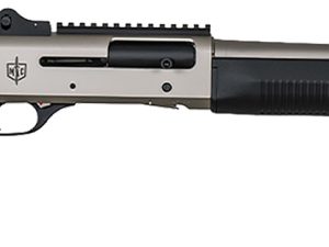 MAC 21000153 1014 Marine 12 Gauge 3" 5+1 18.50", Electroless Nickel Barrel/Rec, Synthetic Furniture, Fixed Pistol Grip Stock, Ghost Ring Sight, Optics Mount, 3 Chokes