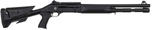 MAC 21000154 1014 Breacher 12 Gauge Semi-Auto 3" 5+1 18.50" Black Anodized Steel Barrel, Black Anodized Picatinny Rail Receiver, Black Pinned Fixed Synthetic Stock, Black Polymer Grip