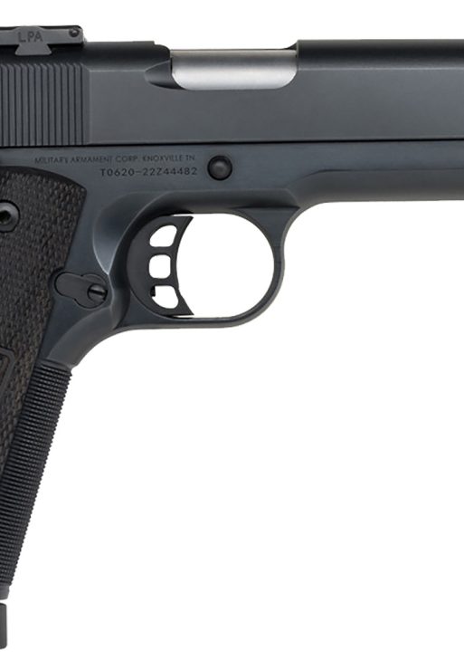 MAC 10100536 1911 JSOC 45 ACP 8+1, 5" Stainless Target w/11 Degree Crown Barrel, QPQ Tennifer Cerakote Serrated Steel Slide & Frame w/Checkered Front Strap & Beavertail, Turkish Walnut w/Logo Grip