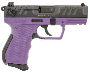 Walther Arms 5050511 PD380  Carry Frame 380 ACP 9+1 3.70" Black Stainless Steel Barrel, Purple Polymer Frame w/Picatinny Rail, Textured Wraparound Grip