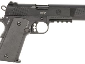 Hammerli Arms 5170500 Forge H1  Full Size 22 LR 12+1 5" Matte Black Steel Threaded Barrel, Black Cerakote Serrated Slide, Black Aluminum Frame w/Beavertail, Black Polymer Grip
