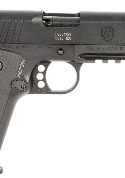 Hammerli Arms 5170500 Forge H1  Full Size 22 LR 12+1 5" Matte Black Steel Threaded Barrel, Black Cerakote Serrated Slide, Black Aluminum Frame w/Beavertail, Black Polymer Grip