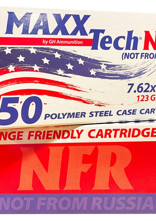 MaxxTech MTNFR762 NFR  7.62x39mm 123gr Full Metal Jacket 50 Per Box/10 Case