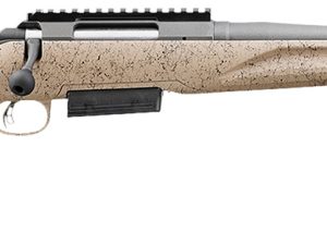 Ruger 46922 American Ranch Gen II 450 Bushmaster 3+1 16.40" Cobalt Cerakote Threaded Barrel, Picatinny Rail Steel Receiver, Flat Dark Earth Splatter Adj Comb Synthetic Stock, Right Hand