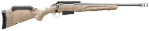 Ruger 46922 American Ranch Gen II 450 Bushmaster 3+1 16.40" Cobalt Cerakote Threaded Barrel, Picatinny Rail Steel Receiver, Flat Dark Earth Splatter Adj Comb Synthetic Stock, Right Hand
