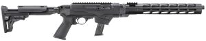Ruger 19140 PC Carbine  9mm Luger 17+1 16.12" Threaded/Fluted Barrel, Black, Reversible Folding Stock, M-LOK Handguard, Optics Mount