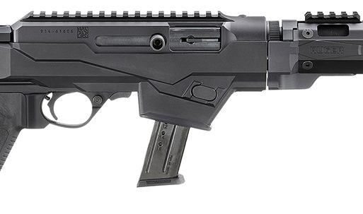 Ruger 19140 PC Carbine  9mm Luger 17+1 16.12" Threaded/Fluted Barrel, Black, Reversible Folding Stock, M-LOK Handguard, Optics Mount