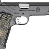Springfield Armory PC9125 1911 TRP  45 ACP 8+1 5" Stainless Match Grade Barrel, Black Cerakote Serrated Carbon Steel Slide & Frame w/Beavertail, VZ Hydra G10 Grip