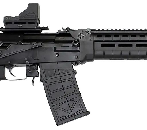 JTS Shotgun M12AKT2.1 M12AK T1 12 Gauge Semi-Auto 5+1 (2.75") 3" 18.70" Chrome-Lined Barrel, Black, M-Lok Handgaurd, Fixed Stock, Adj. Gas Block, 3 Chokes, Includes Red Dot