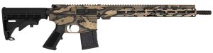 Great Lakes Firearms  AR-15  223 Wylde 16" 30+1, Serpent Tan Camo Rec/15" Handguard, Black M4 Stock & A2 Grip, Muzzle Brake
