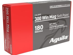 Aguila 82044AG   300Win Mag 180gr InterLock Boat Tail Soft Point 20 Per Box/10 Case