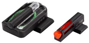 HiViz SG320FD21 FastDot  H3 Sight Set for SIG P320 Red Fiber Optic Front Sight-Green Tritium Rear Sight