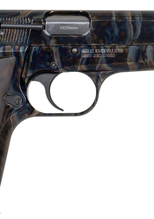 MAC 12000010 GP-35  9mm Luger 15+1 4.70" Black Steel Barrel, Color Case Hardened Serrated Carbon Steel Slide & Frame w/Beavertail, Grade III Turkish Walnut Grip