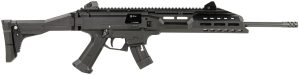 CZ-USA 91368 Scorpion EVO 3 22 LR 10+1 16" Black Threaded Steel Barrel, Picatinny Rail Receiver, M-LOK Handguards, Black Folding/Telescoping Stock, Black Polymer Grips