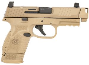 FN 66101794 509C MRD  Compact W/Compensator Frame 9mm Luger 4.20" 15+1 12+1 Black Flat Dark Earth PVD Flat Dark Earth