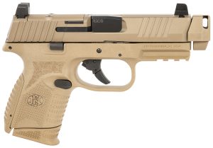 FN 66101795 509C MRD  Compact W/ Compensator Frame 9mm Luger 10+1 Black Flat Dark Earth PVD Flat Dark Earth
