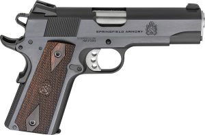 Springfield Armory PX9418 1911 Garrison 45 ACP 7+1 4.25" Stainless Match Grade Barrel, Blued Serrated Carbon Steel Slide & Frame w/Beavertail, Thinline Wood Grip