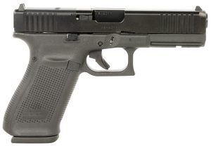 Glock UA205S201MOS G20 Gen5 MOS Standard 10mm Auto 10+1 4.61" Black GMB Barrel, Black nDLC Serrated Slide, Black Polymer Frame w/Picatinny Rail, Black Textured Grip, Ambidextrous, USA Made